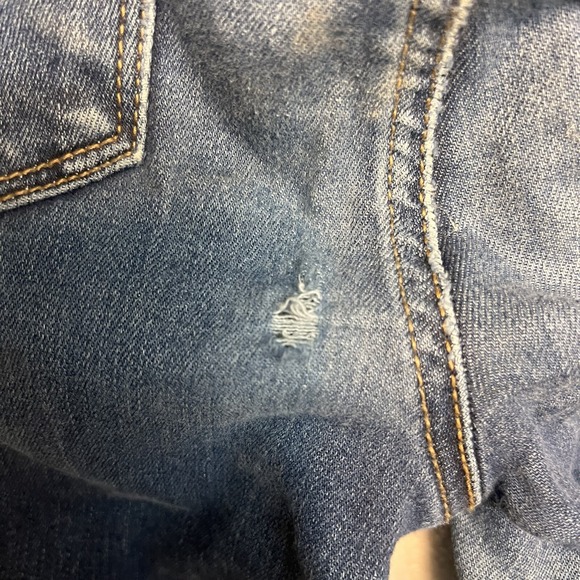 American Eagle Ne(x)t Level Stretch Dark Wash Denim Raw‎ Hem Skinny Jeans size 8 - Picture 10 of 11